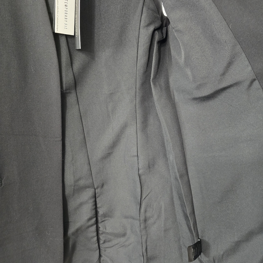 Rachel Zoe Open Front Longline Tunic Length Collarless Crepe Ponte Vest NWT XS - Picture 11 of 14